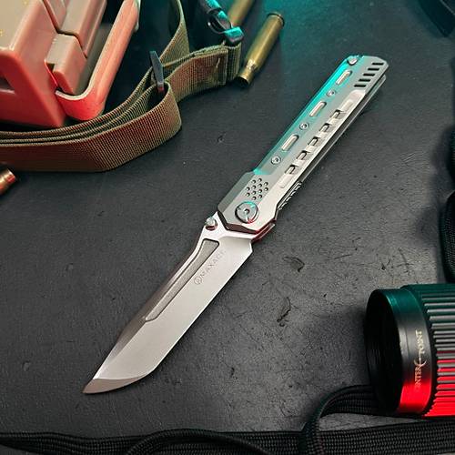Maxace Pterosaur � M390 �elik Titanyum Kabza Premium �ak�