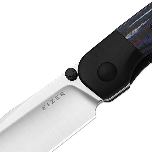 Titanium & Reconstituted Wood | Frame Lock | KizerB�