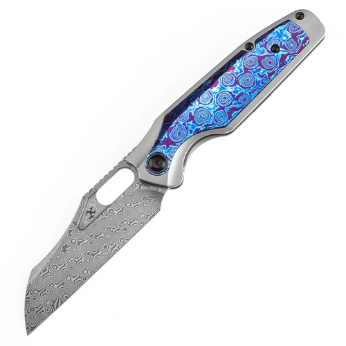 KANSEPT Tuckamore Thumb Hole �ak� | Titanyum ve Timascus Sap | 3.54