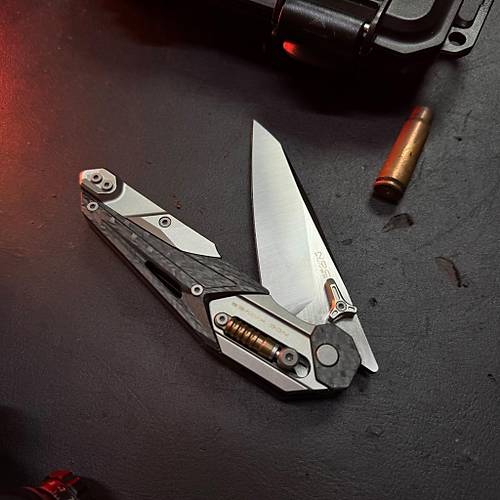 NOC Knives MT33 Carbon Fiber Inlay �ak�