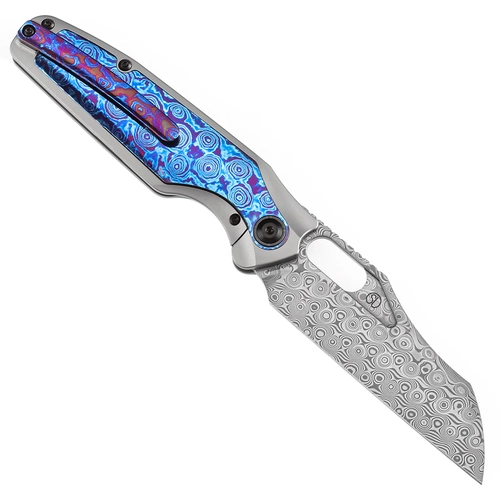 KANSEPT Tuckamore Thumb Hole �ak� | Titanyum ve Timascus Sap | 3.54