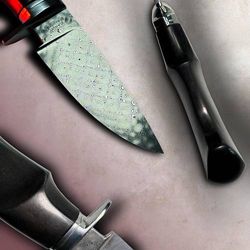 Bullknife x Zhrat Usta  Birlii  340 Katmanl Markus Balbach Damascus Bak