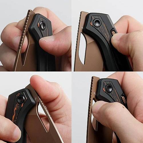 Vosteed Kroc -Top Liner Lock -S35VN �elik, Al�minyum ve Topo G10 Sap �ak�