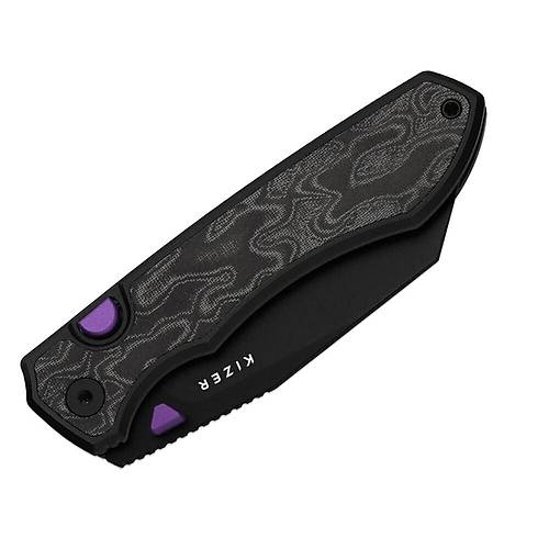 Kizer Wharning | Kizer Button Liner Lock� | WHARNCLIFF | S45VN | KizerB�