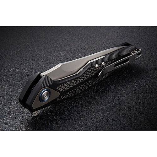 Rike Knife Tulay Black G10 Integral Carbon Fiber �ak�