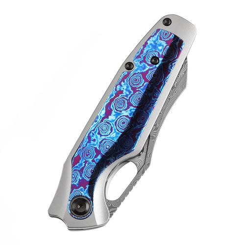 KANSEPT Tuckamore Thumb Hole �ak� | Titanyum ve Timascus Sap | 3.54
