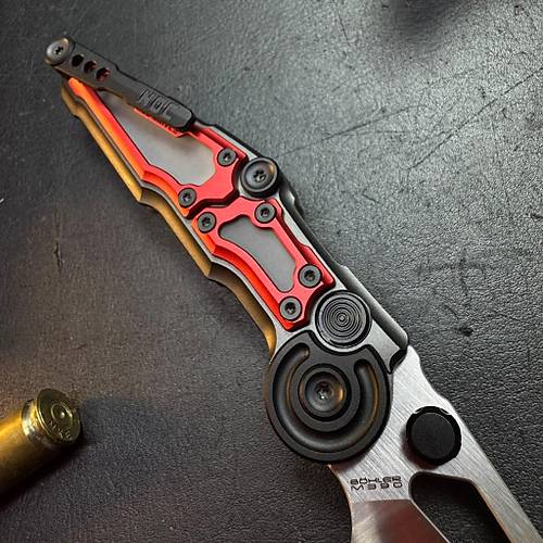 NOC Knives MA01 K�rm�z� � M390 �elik & Al�minyum Kabza