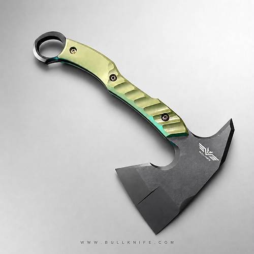 Bull Knife D2 �elik Tomahawk | 32 cm Taktik Balta | 6.2 mm Kal�nl�k | G10 Kabza | Cerakote Kaplama