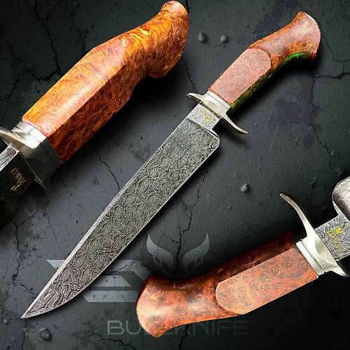 Z�hrat Usta Mozaik Damascus �  Paslanmaz Bal�akl� �zel Koleksiyon B��ak