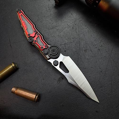 NOC Knives MA01 K�rm�z� � M390 �elik & Al�minyum Kabza
