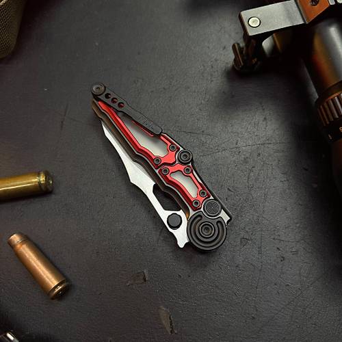 NOC Knives MA01 K�rm�z� � M390 �elik & Al�minyum Kabza