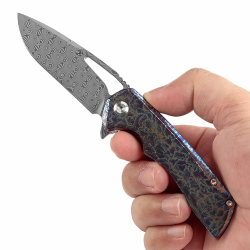 KANSEPT Mini Kryo Thumb Hole | Titanyum Sap | Lightning Strike Finish | 2.9