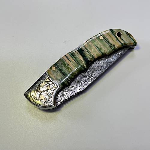 Usta ���ili�iyle Mamut Kabzal� Paslanmaz Damascus �ak� � Yerli �retim