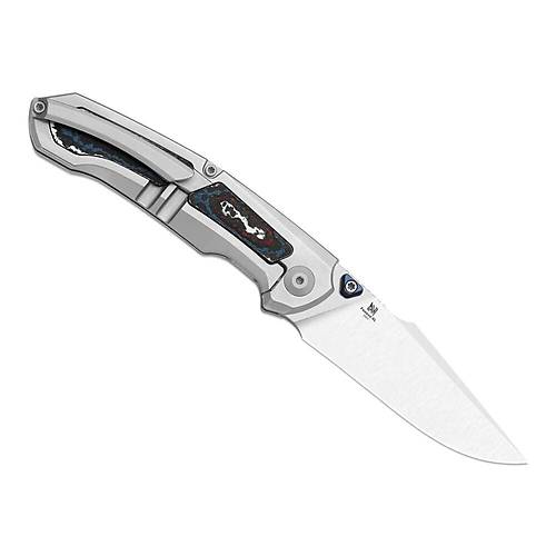 Kizer Feweed XL | S90V | Harpoon Blade | Titanium & Fat Carbon Nebula | KizerB�