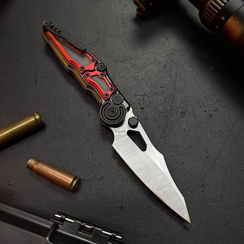 NOC Knives MA01 K�rm�z� � M390 �elik & Al�minyum Kabza