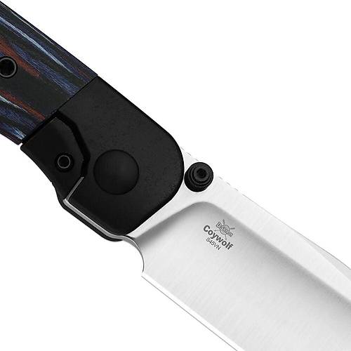 Titanium & Reconstituted Wood | Frame Lock | KizerB�