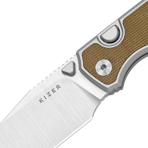 Kizer Wharning | Kizer Button Liner Lock� | WHARNCLIFF | S45VN | KizerB�
