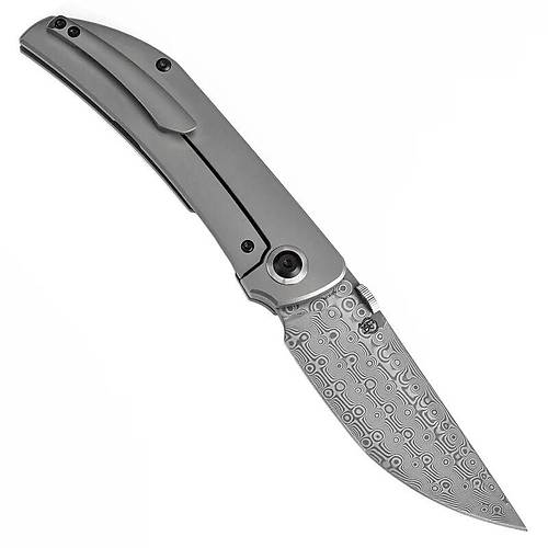 KANSEPT Tarkin Damascus �elik �ak� | Frame Lock Kilit Sistemi | Boncuk P�sk�rt�lm�� Titanyum Sap