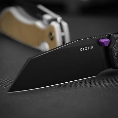 Kizer Wharning | Kizer Button Liner Lock� | WHARNCLIFF | S45VN | KizerB�