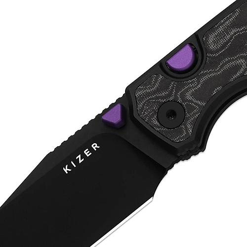 Kizer Wharning | Kizer Button Liner Lock� | WHARNCLIFF | S45VN | KizerB�