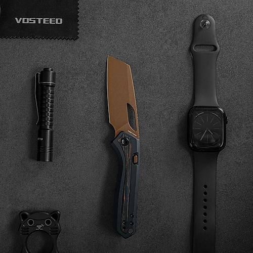 Vosteed Kroc -Top Liner Lock -S35VN �elik, Al�minyum ve Topo G10 Sap �ak�