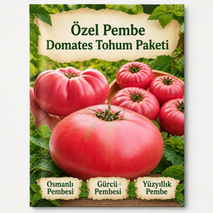 3 �zel T�r Pembe Domates Tohumu Paketi - 30+ Tohum