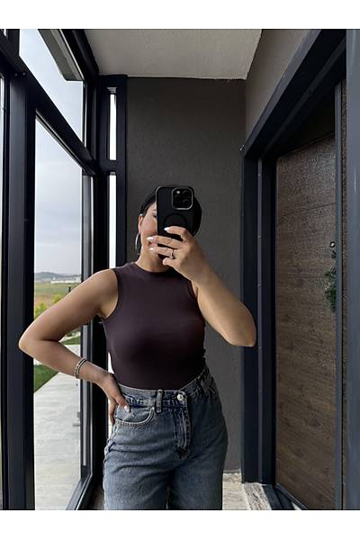 Fitilli Sfr Kol Ac Kahve Crop