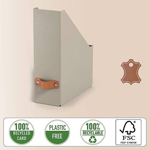 Leitz Puro Kutu Klas�r BEJ RENK %100 Geri D�n��t�r�lm�� Karton 2'li Paket