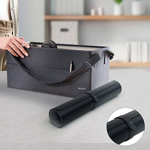 Leitz 40x80cm Siyah Renk B�y�k Masa Mat� Mouse Pad