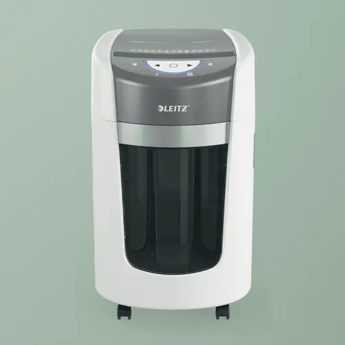 Leitz IQ OptiMax 225 Mikro Kesimli Evrak �mha Makinesi P5 15L - Beyaz