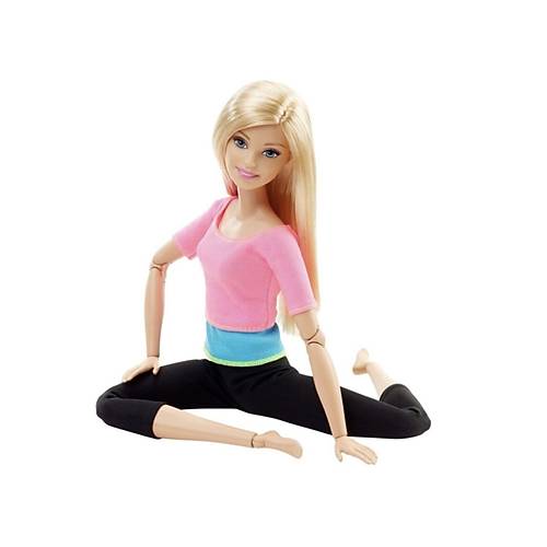 Barbie Sonsuz Hareket Bebeği Sarışın Siyah Taytlı DHL82