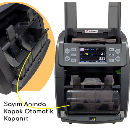 M�HLEN FALCON N71 Kapakl�&�ki Katl� Para Sayma Makinesi
