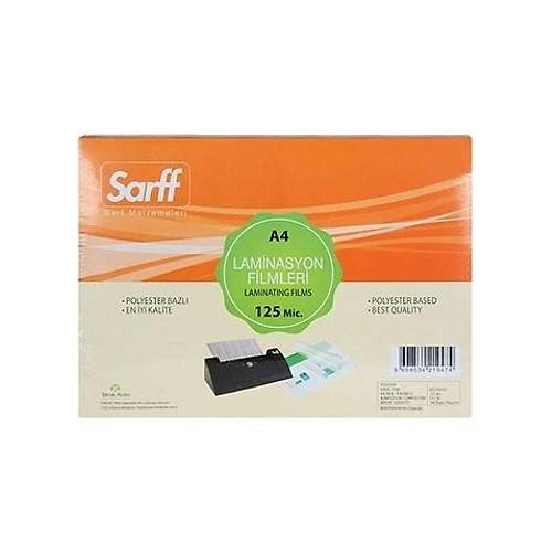 Laminasyon Filmi 125 Micron A4 100?L Kutu