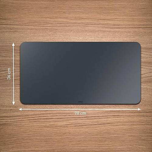 Leitz 70x36cm Koyu Gri Premium B�y�k Deri Masa Mat� Mouse Pad