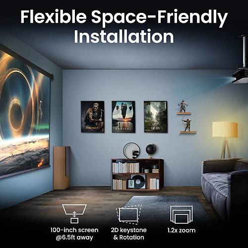 BenQ TK700ST 4K 3000 L�men Ultra HD K�sa Mesafe Projeksiyon Cihaz�