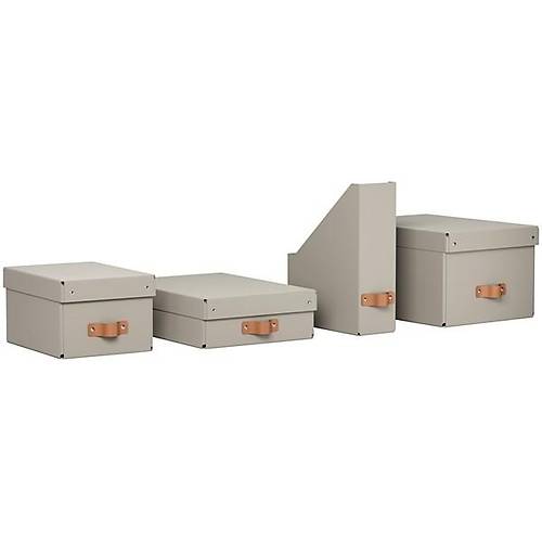 Leitz Puro Saklama Kutusu Kapakl� 17L BEJ RENK %100 Geri D�n��t�r�lm�� Karton 2'li Paket