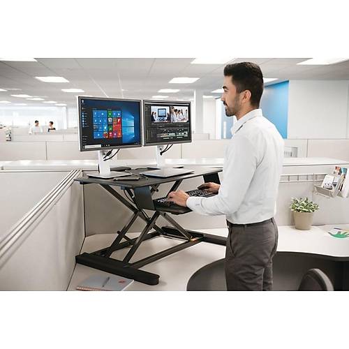 Kensington Sit/Stand Desk SmartFit Siyah