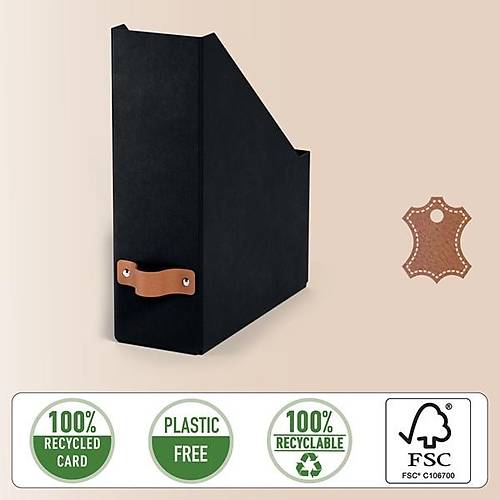 Leitz Puro Kutu Klas�r S�YAH RENK %100 Geri D�n��t�r�lm�� Karton 2'li Paket