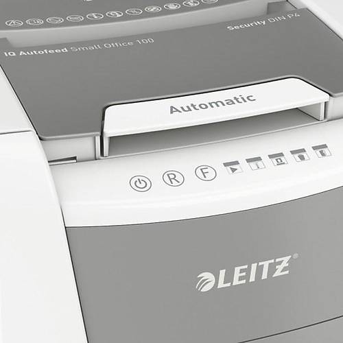 Leitz IQ Autofeed Küçük Ofis 100 Otomatik Evrak İmha Makinesi P4