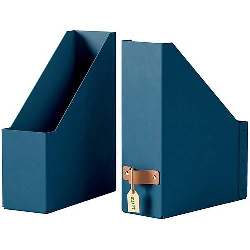 Leitz Puro Kutu Klas�r KOYU MAV� RENK %100 Geri D�n��t�r�lm�� Karton 2'li Paket