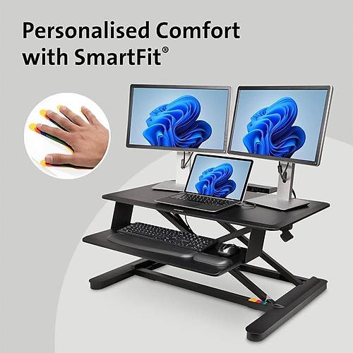 Kensington Sit/Stand Desk SmartFit Siyah