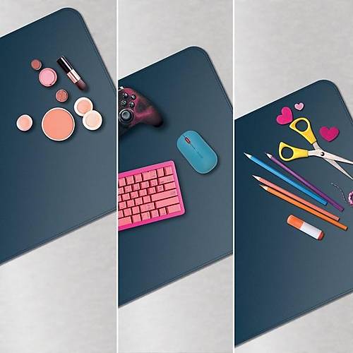 Leitz 40x80cm Koyu Mavi Renk B�y�k Masa Mat� Mouse Pad