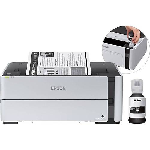 EPSON EcoTank M1170 A4 Wi-Fi Ethernet Siyah Beyaz Otomatik �ift Tarafl� Yaz�c�