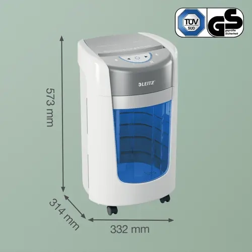 Leitz IQ OptiMax 225 Mikro Kesimli Evrak �mha Makinesi P5 15L - Beyaz