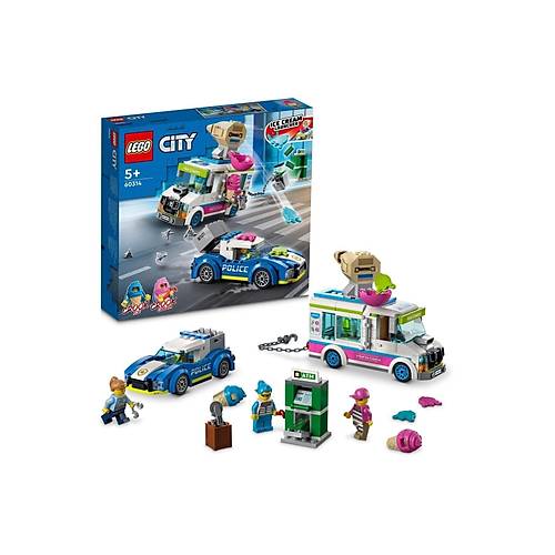 LEGO® City Dondurma Kamyonu Polis Takibi 60314 Yapım Seti (317 Parça)