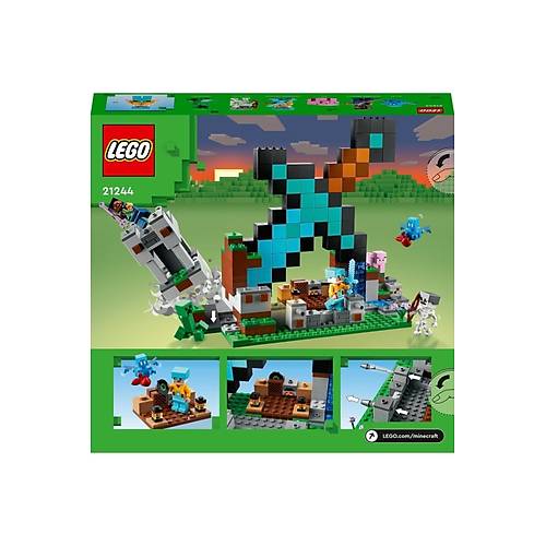® Minecraft® Kılıç Üssü 21244 - 8 Yaş ve Üzeri Çocuklar için Oyuncak Yapım Seti (427 Parça)