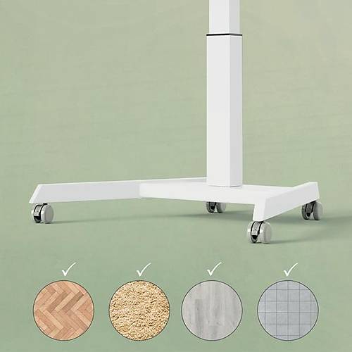 Leitz Ergonomik Elektrikli Sit Standing �al��ma Masas� i�in Tekerlekler