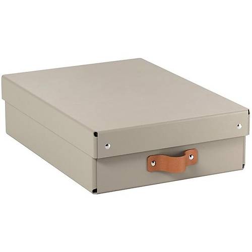 Leitz Puro Saklama Kutusu Kapakl� 8L BEJ RENK %100 Geri D�n��t�r�lm�� Karton 2'li Paket
