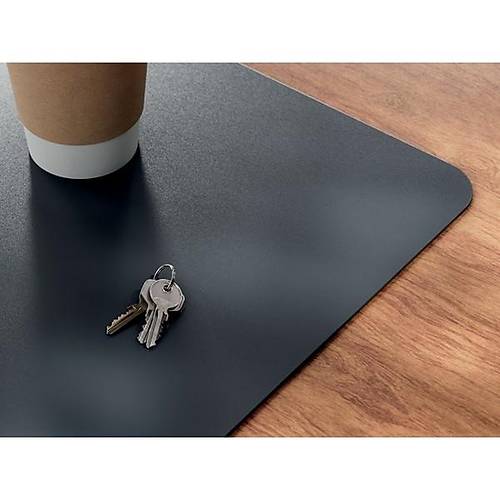 Leitz 70x36cm Koyu Gri Premium B�y�k Deri Masa Mat� Mouse Pad
