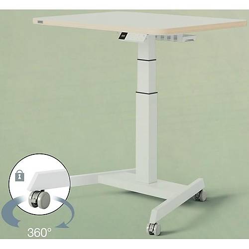 Leitz Ergonomik Elektrikli Sit Standing �al��ma Masas� i�in Tekerlekler